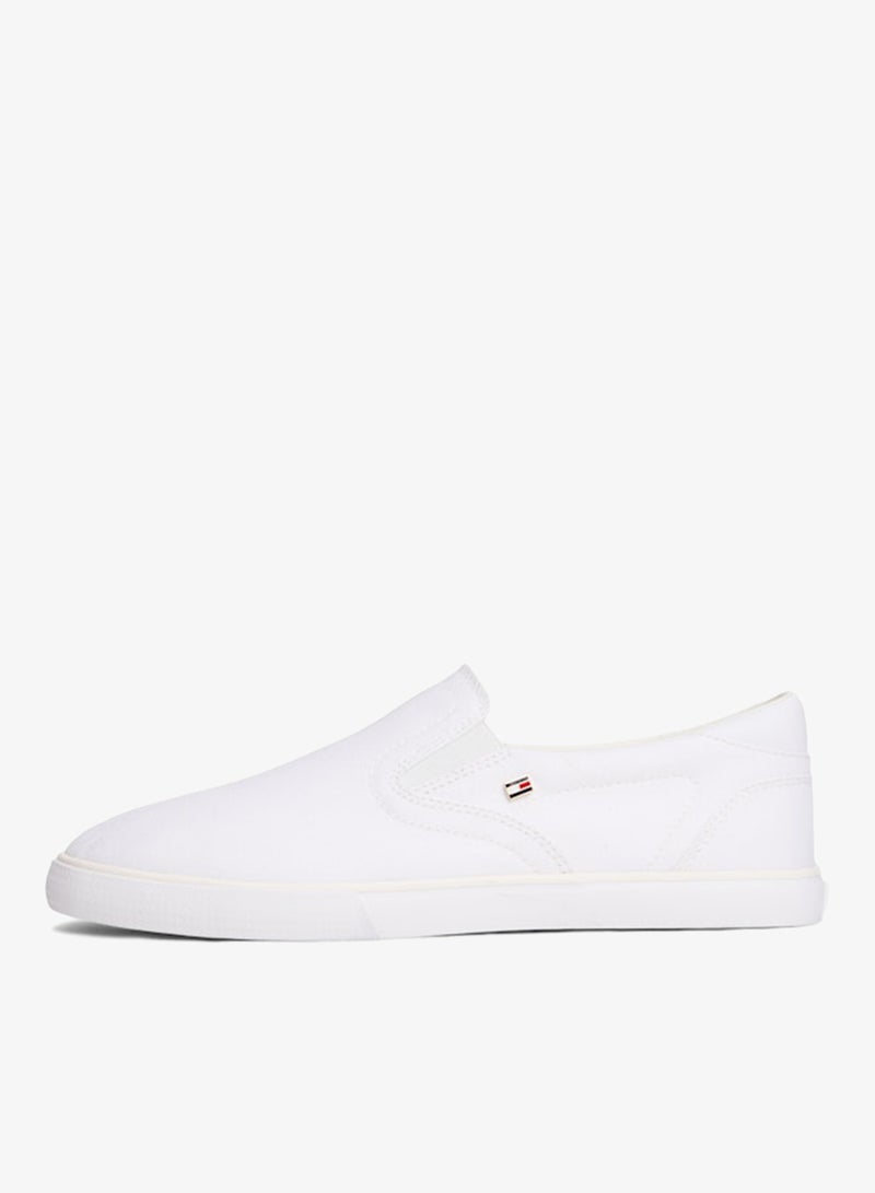 TOMMY HILFIGER Low Profile Canvas Slip-On Trainers - Image 2